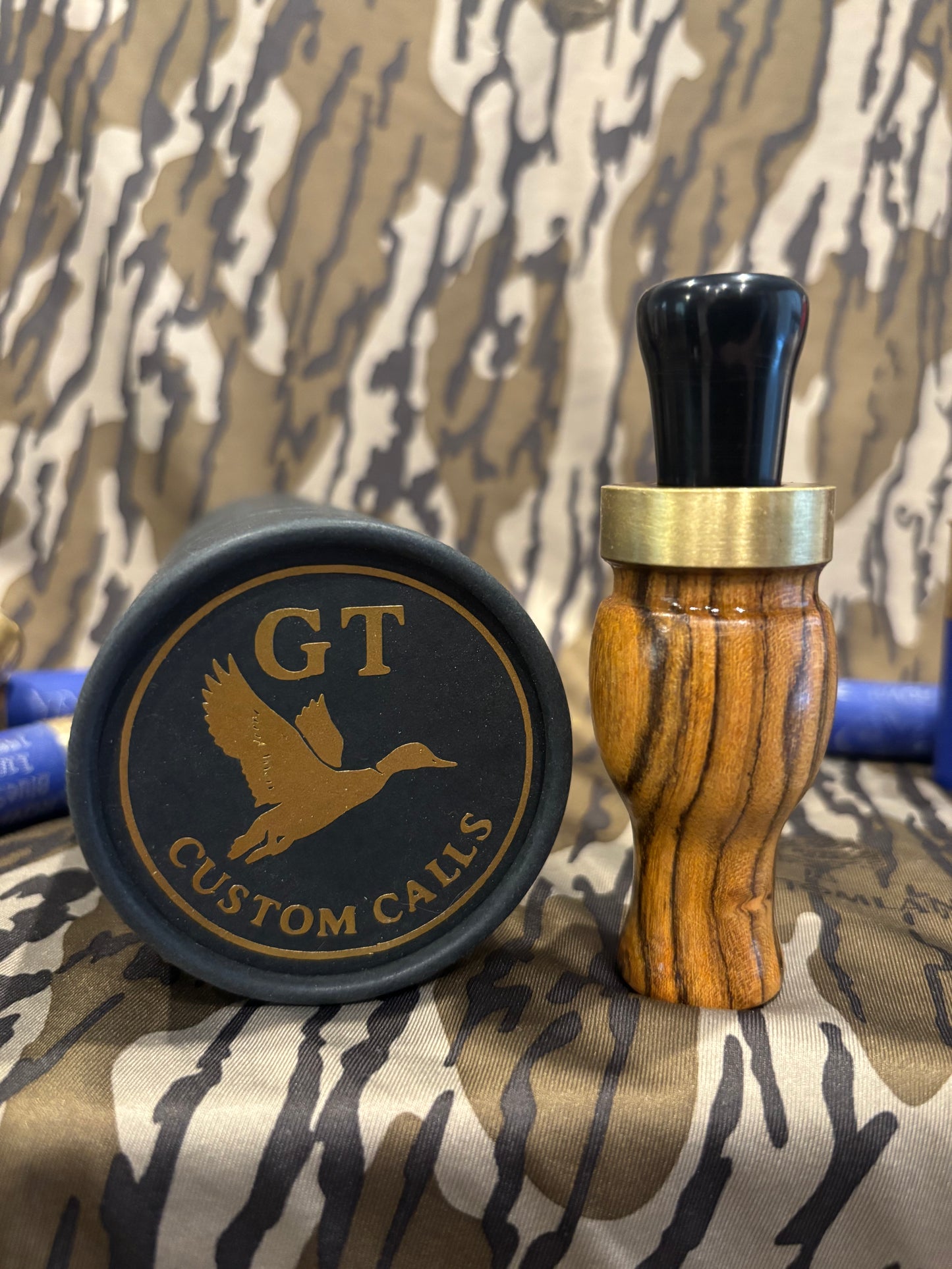 Handmade Bocote and Black Acrylic Single Reed Duck Call #003