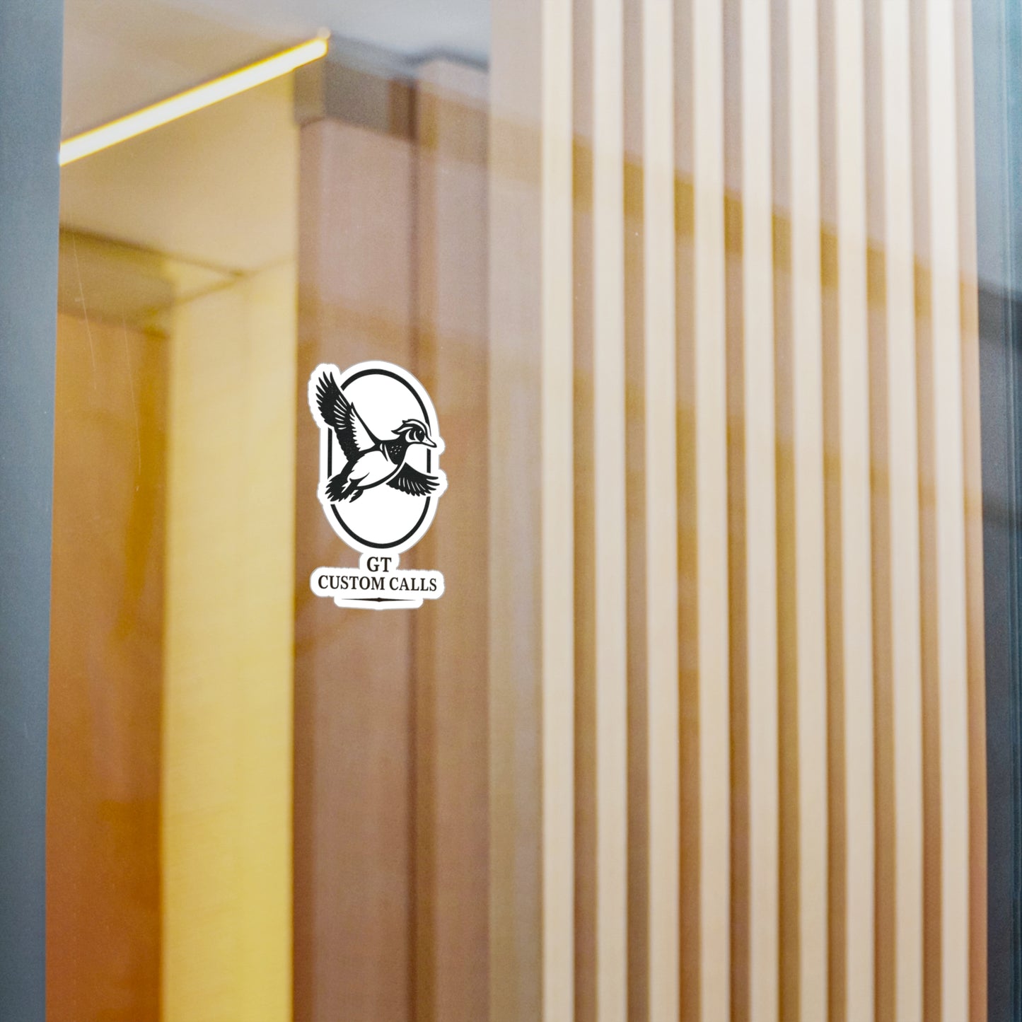 4" Wood Duck Oval Sticker