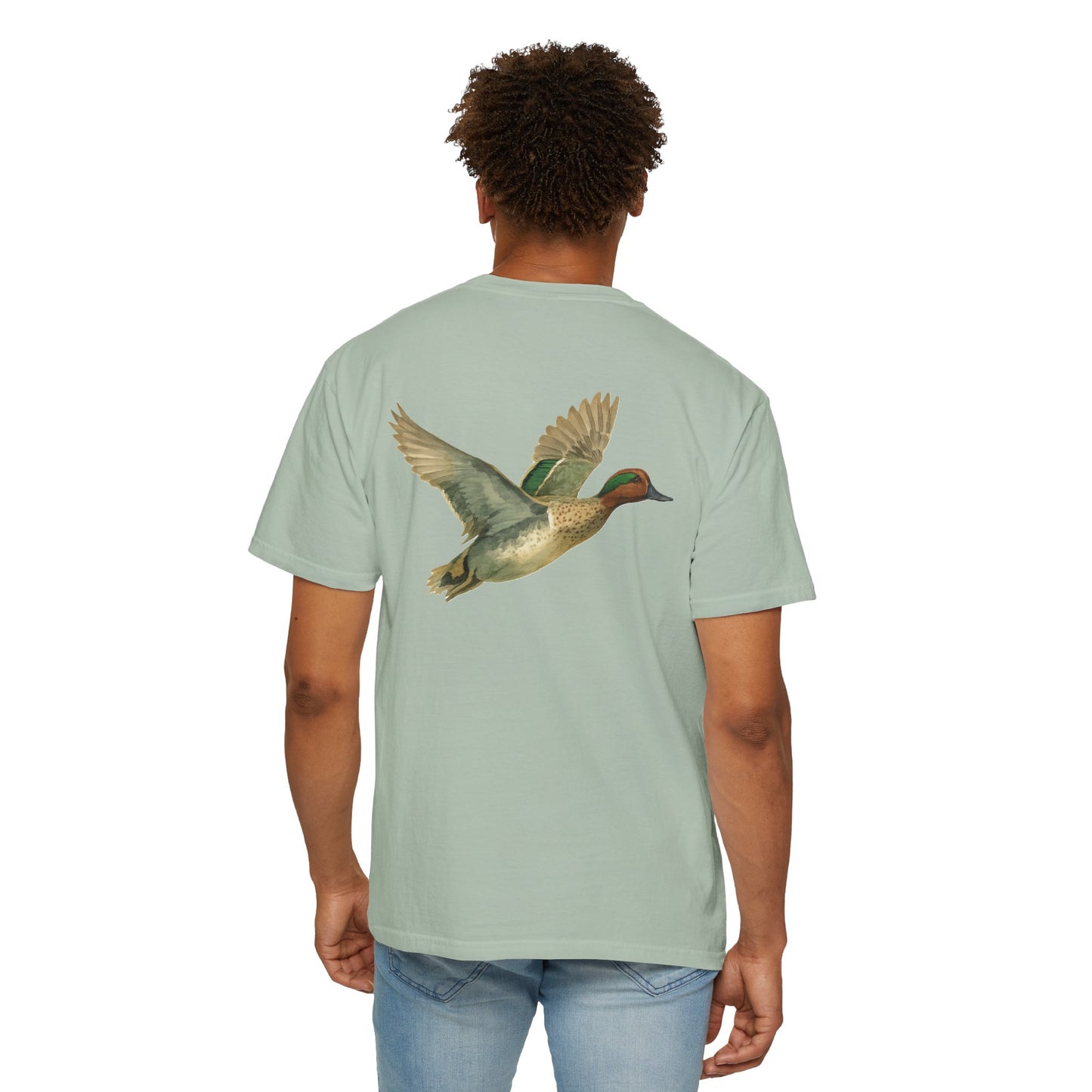 Watercolor Green Winged Teal Tee