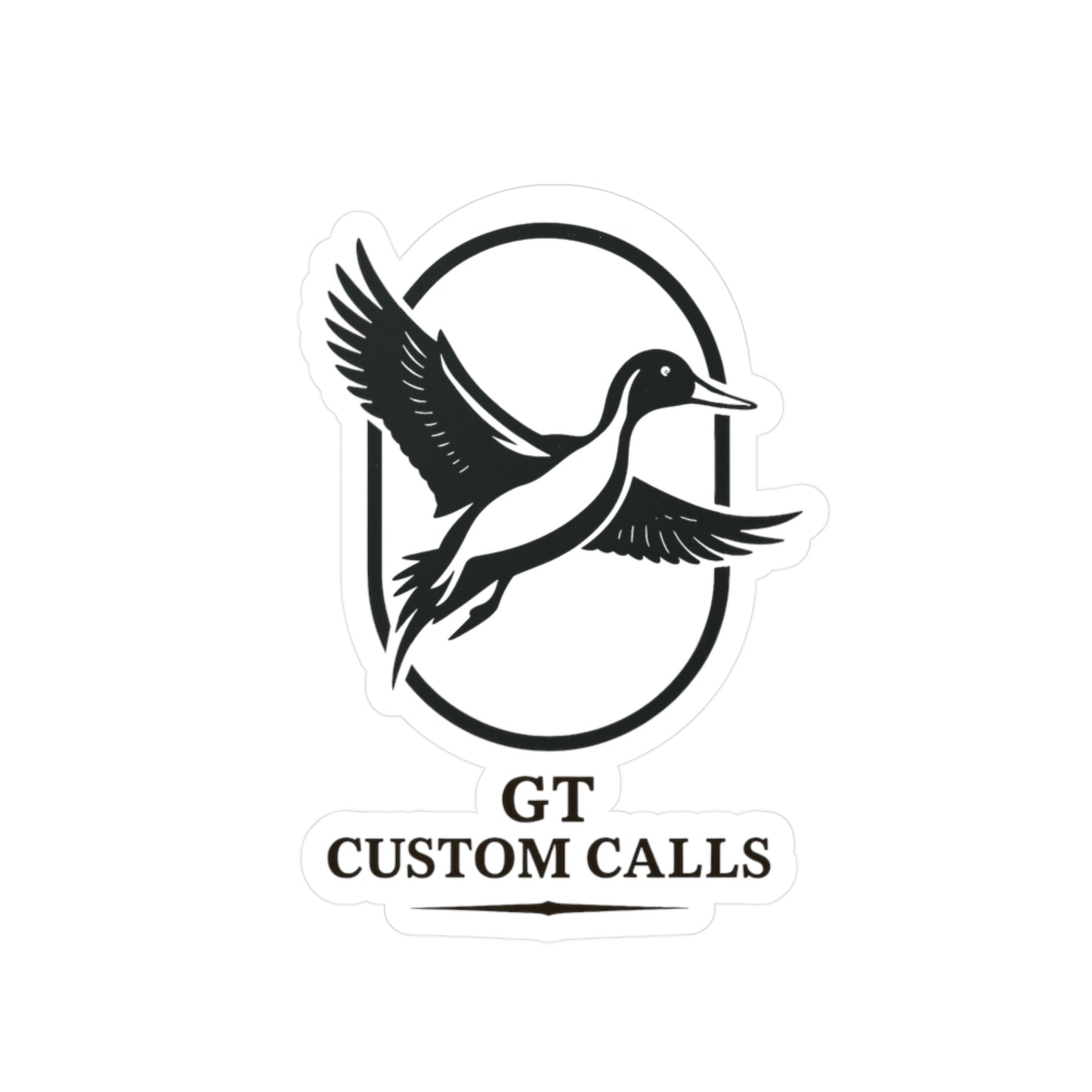 4" Pintail Oval Sticker