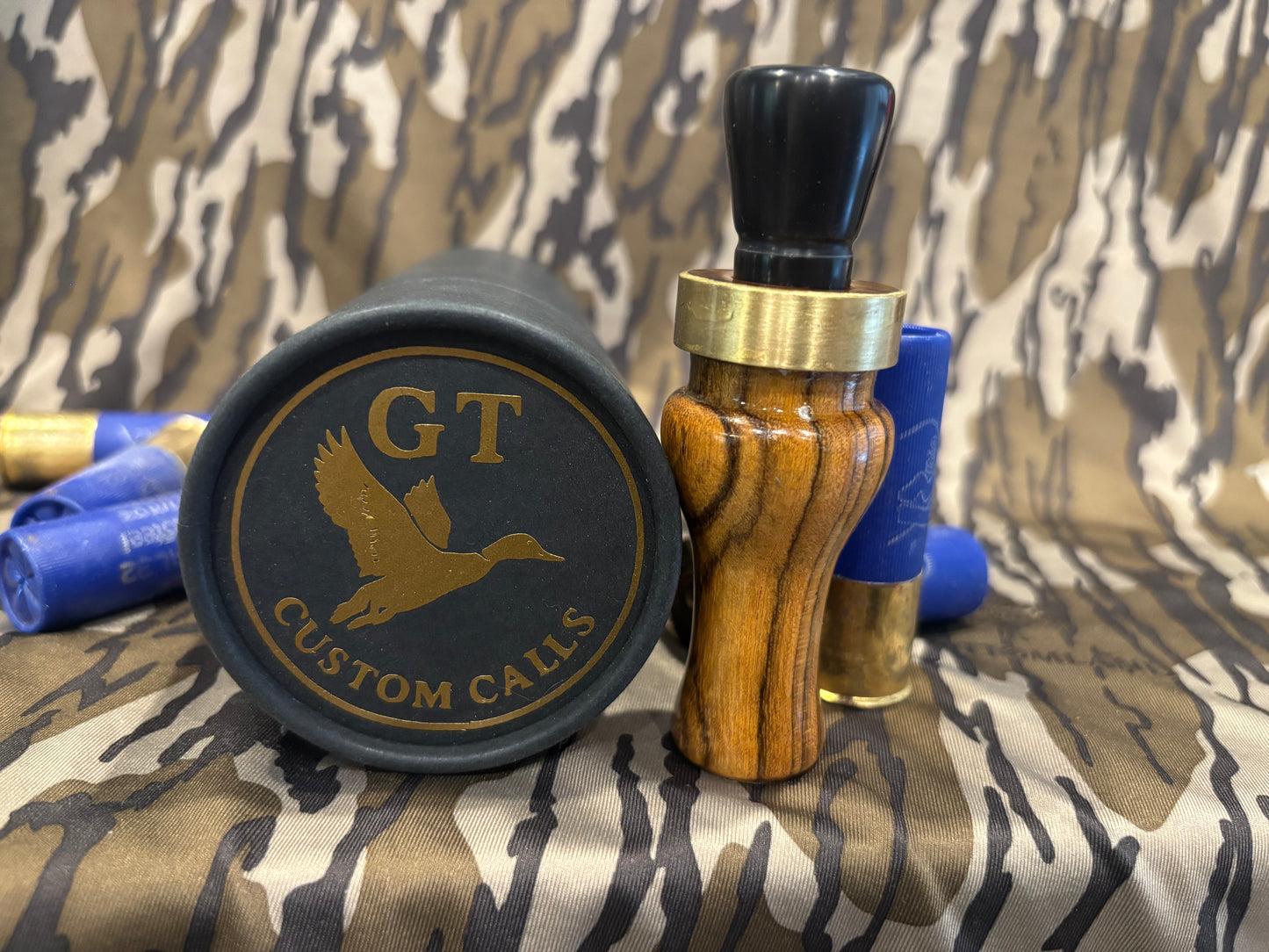 Handmade Bocote and Black Acrylic Single Reed Duck Call #002