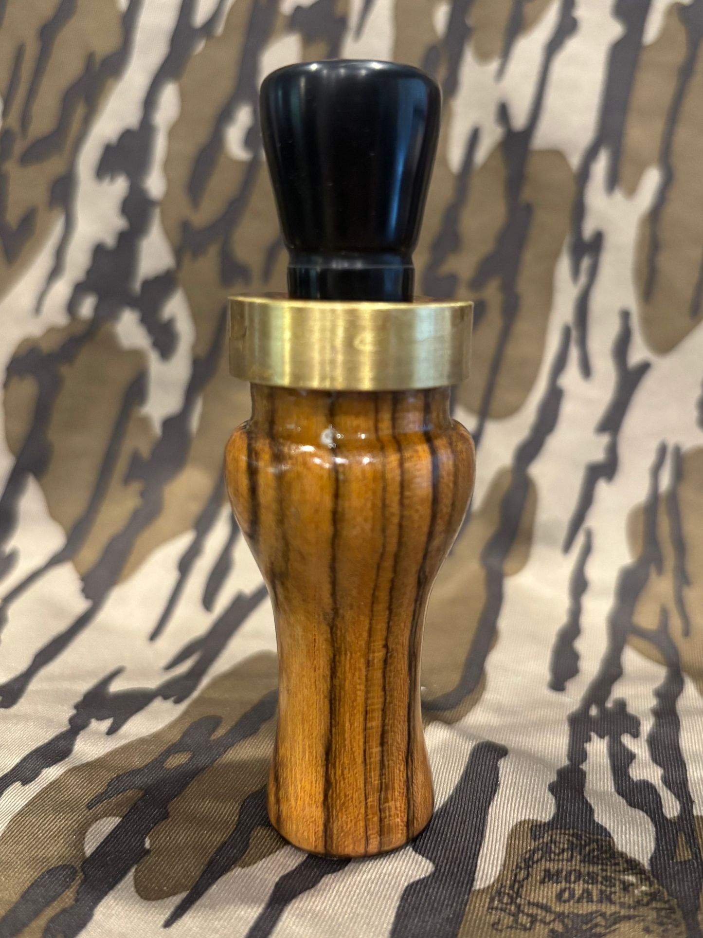 Handmade Bocote and Black Acrylic Single Reed Duck Call #002